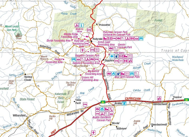 Central Queensland Map (1st Edition)