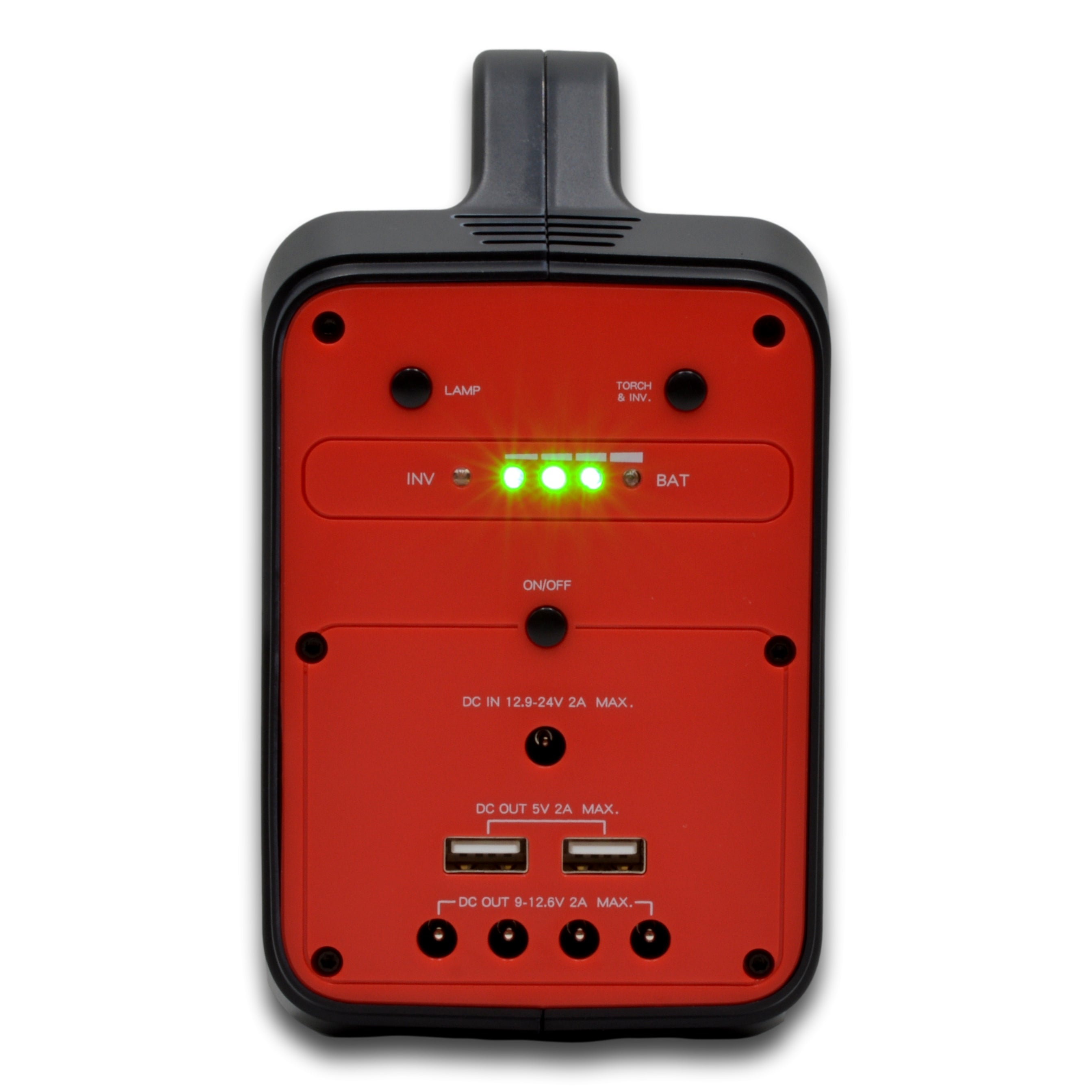 SR Portables Thia 130wh 10ah Portable Lithium Solar Generator Red