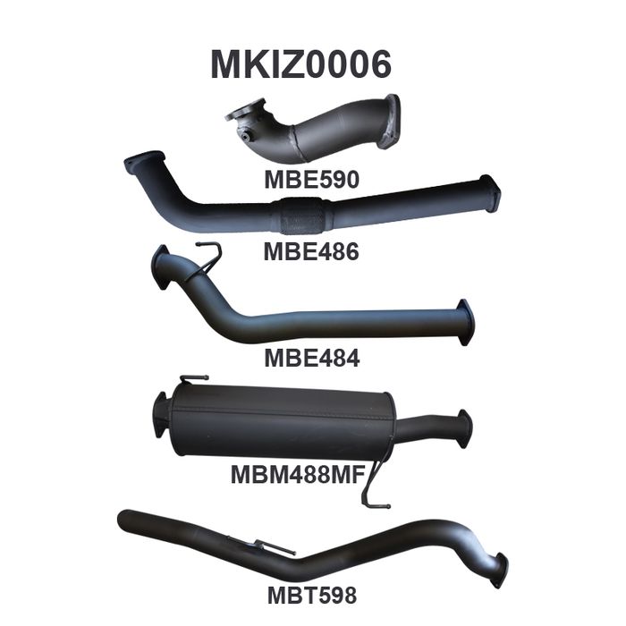 Manta - DMAX 3.0L 10 - 12 LWB Without Cat - (MKIZ0006)