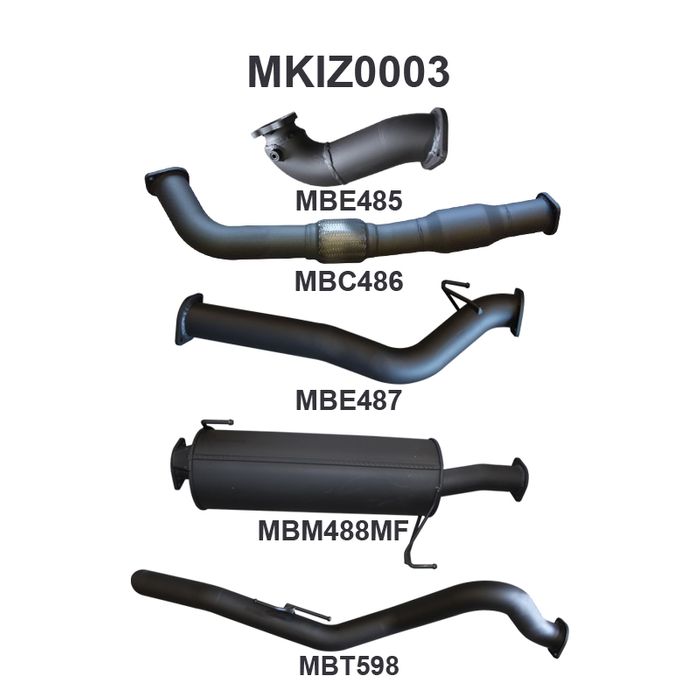 Manta - DMAX 3.0L 08 - 10 SWB With Cat - (MKIZ0003)