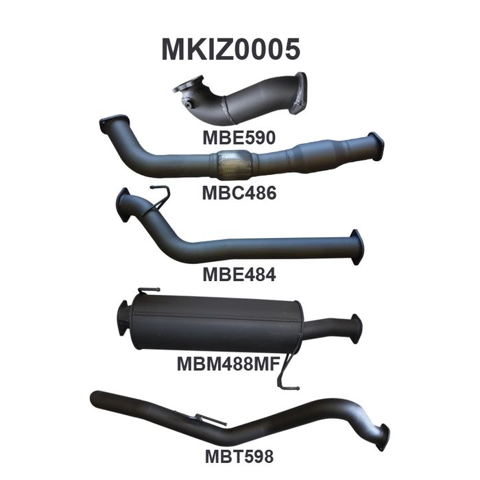 Manta - DMAX 3.0L 10 - 12 LWB With Cat - (MKIZ0005)