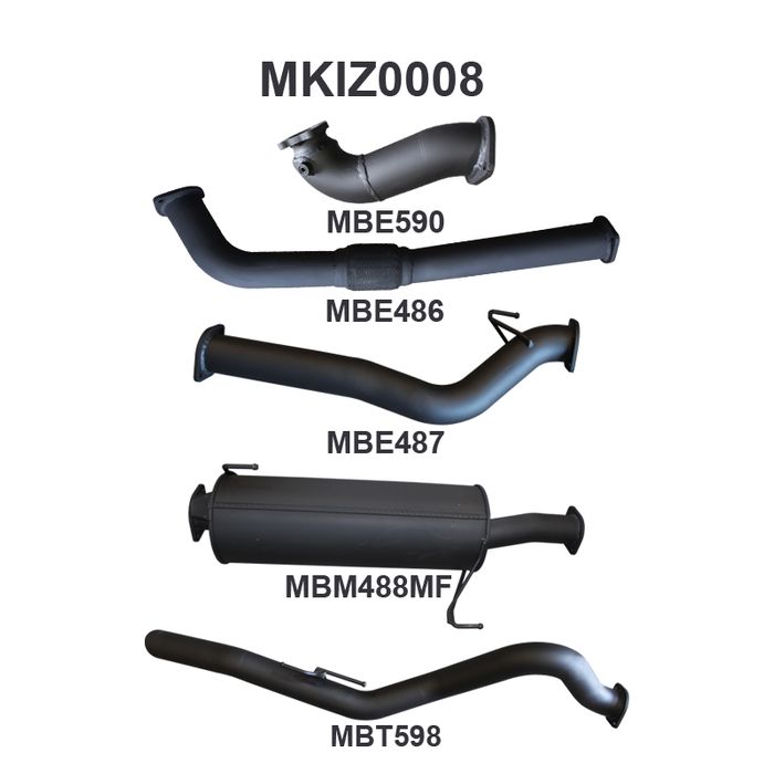Manta - DMAX 3.0L 10 - 12 SWB Without Cat - (MKIZ0008)