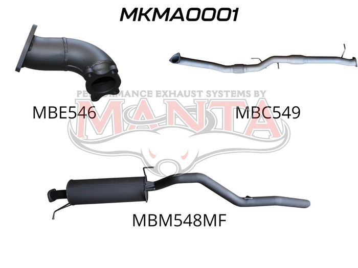 Manta - BT50 3.0L Auto With Cat (MKMA0001) - (MKMA0001)