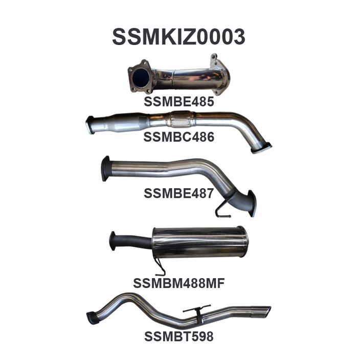 Manta - DMAX 3.0L 08 - 10 SWB With Cat - (SSMKIZ0003)