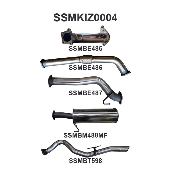Manta - DMAX 3.0L 08 - 10 SWB Without Cat - (SSMKIZ0004)