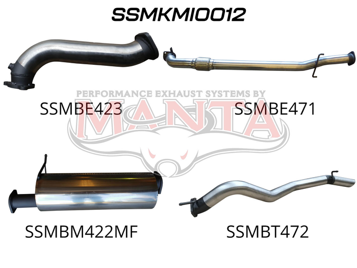 Manta - Challenger PB 2.5L CRD 3 Without Cat (SSMKMI0012) - (SSMKMI0012)