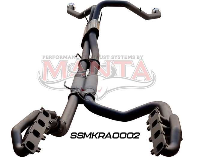 Manta - DS RAM1500 5.7L V8 3in Twin Full Exhaust, with Extractors and Cats, and 5in Chrome tips - (SSMKRA0002)