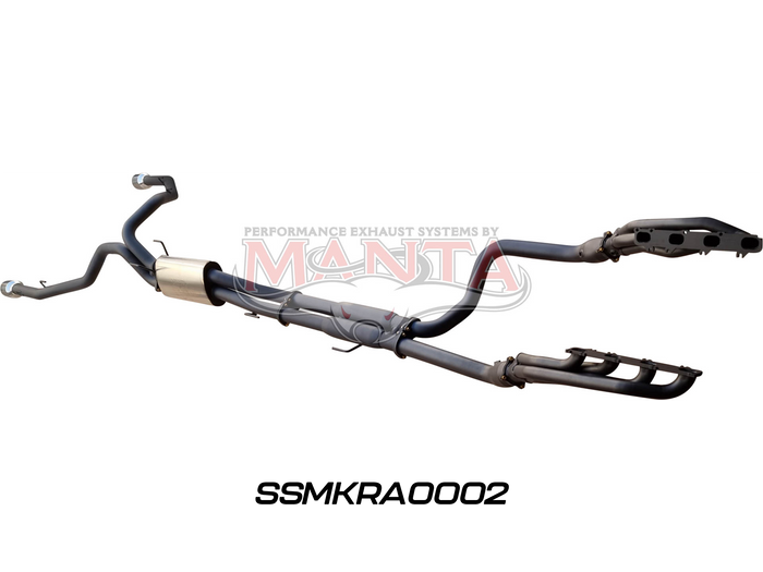 Manta - DS RAM1500 5.7L V8 3in Twin Full Exhaust, with Extractors and Cats, and 5in Chrome tips - (SSMKRA0002)