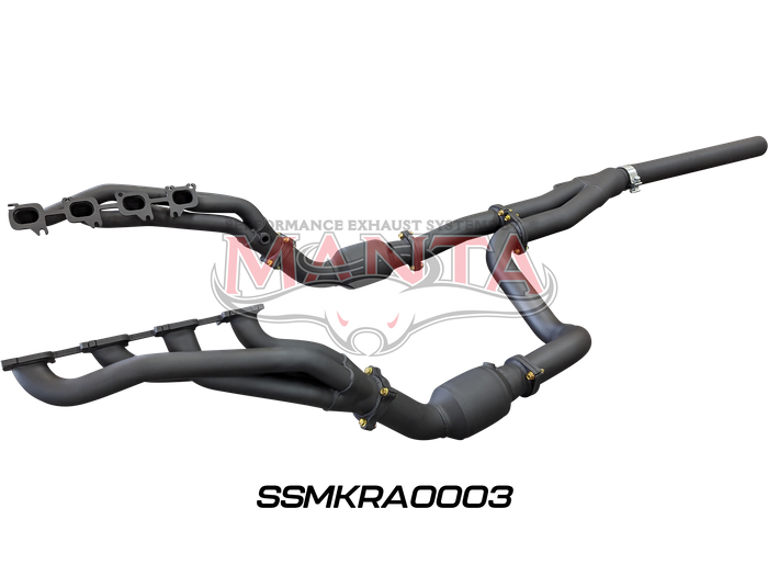 Manta - DS RAM1500 5.7L V8 Extractors and Cats kit, to bolt to Factory Exhaust or MANTA 3in single Catback - (SSMKRA0003)