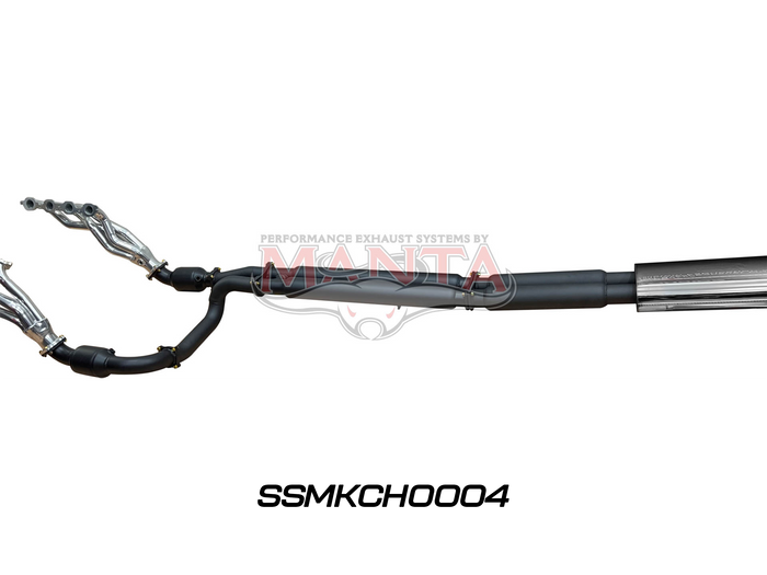 Manta - Chevrolet Silverado 1500 6.2L V8 Full Exhaust With HPC Coated Extractors, Cats and Twin 3in Cat Back (SSMKCH0004) - (SSMKCH0004)