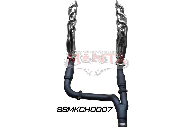 Manta - Chevrolet Silverado 1500 ZR1 & ZR2 6.2L V8 Coated Extractors, Cats & Y-pipe to suit Factory Cat-back (SSMKCH0007) - (SSMKCH0007)