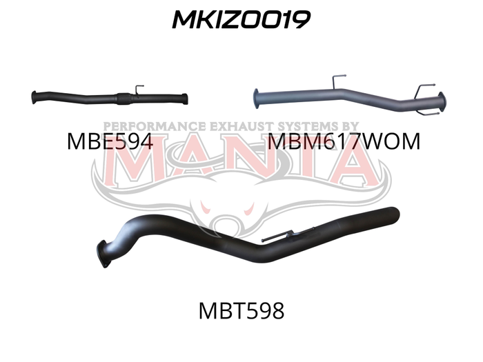 Manta - DMAX 2020 ON 3.0L DPF BACK - (MKIZ0019)