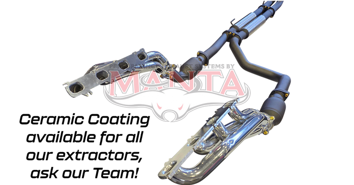 Manta - DT RAM1500 5.7L V8 3in Twin Full Exhaust, with Extractors and Cats, and 5in Black tips - (SSMKRA0007)