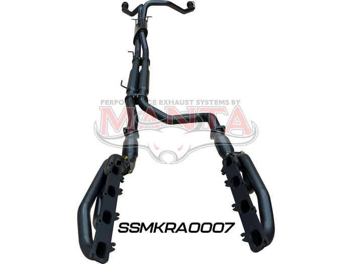 Manta - DT RAM1500 5.7L V8 3in Twin Full Exhaust, with Extractors and Cats, and 5in Black tips - (SSMKRA0007)