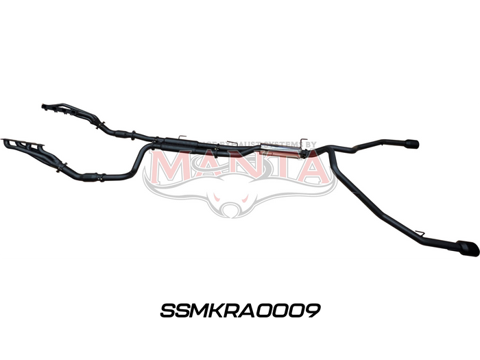 Manta - DS RAM1500 5.7L V8 3in Twin Full Exhaust, with Extractors and Cats, and 5in Black tips - (SSMKRA0009)