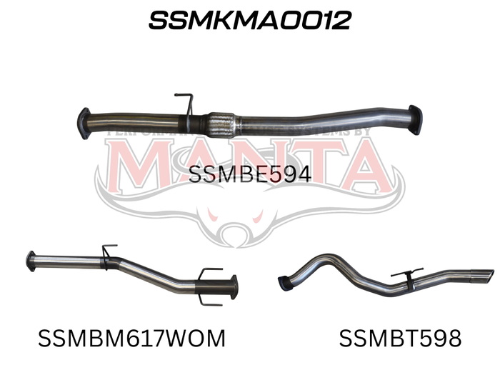 Manta - BT50 2020 ON 3.2L DPF BACK (SSMKMA0012) - (SSMKMA0012)