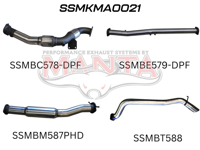 Manta - BT50 DPF 3.2L WITH CAT & HOTDOG (SSMKMA0021) - (SSMKMA0021)