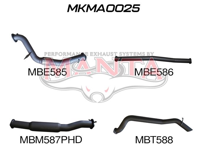 Manta - BT50 B32P 3.2L Without Cat & With Hotdog (MKMA0025) - (MKMA0025)