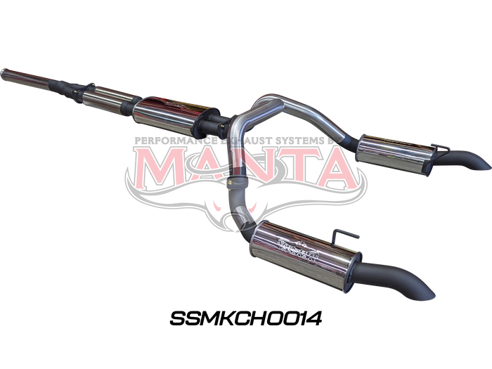 Manta - Chevrolet Silverado 1500 ZR2 6.2L V8 Cat Back Exhaust System with Centre & Rear Muffler (SSMKCH0014) - (SSMKCH0014)