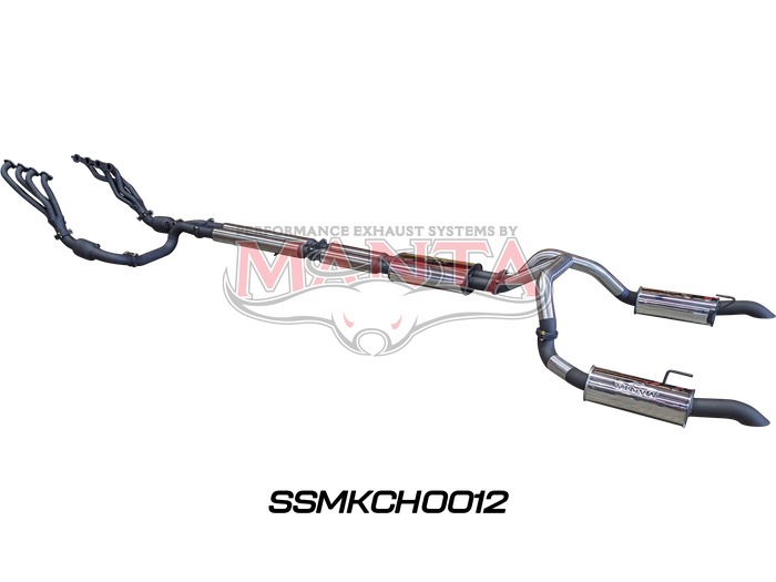 Manta - Chevrolet Silverado 1500 ZR2 6.2L V8 Full Exhaust System With Extractors, Cats and Twin 3in Cat Back (SSMKCH0012) - (SSMKCH0012)