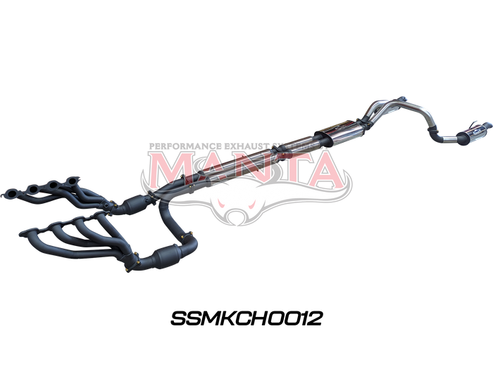 Manta - Chevrolet Silverado 1500 ZR2 6.2L V8 Full Exhaust System With Extractors, Cats and Twin 3in Cat Back (SSMKCH0012) - (SSMKCH0012)