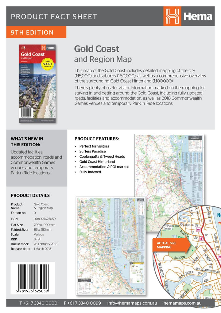 Gold Coast & Region Map (9th Edition)