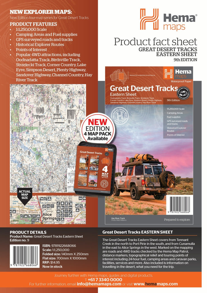 Great Desert Tracks Eastern Sheet (9th Edition)