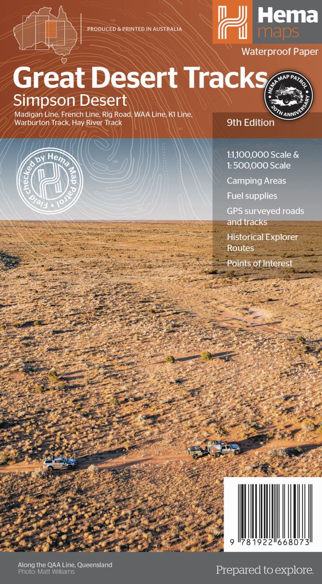 Great Desert Tracks Simpson Desert (9th Edition)