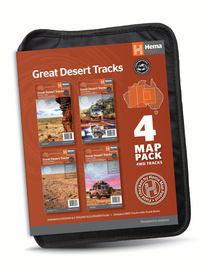 Hema Great Desert Tracks 4 Map Pack