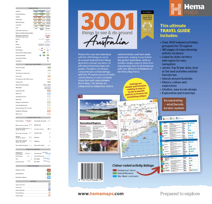 Hema's 3001 Things To See & Do Around Australia (1st Edition)