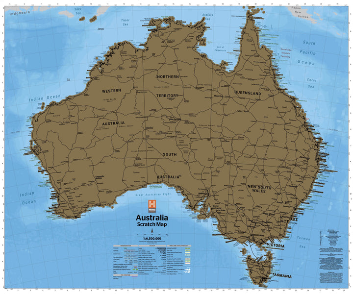 Hema's Australia Scratch Map