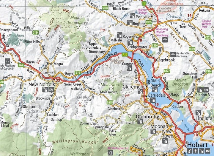 Hobart & Region Map (1st Edition)