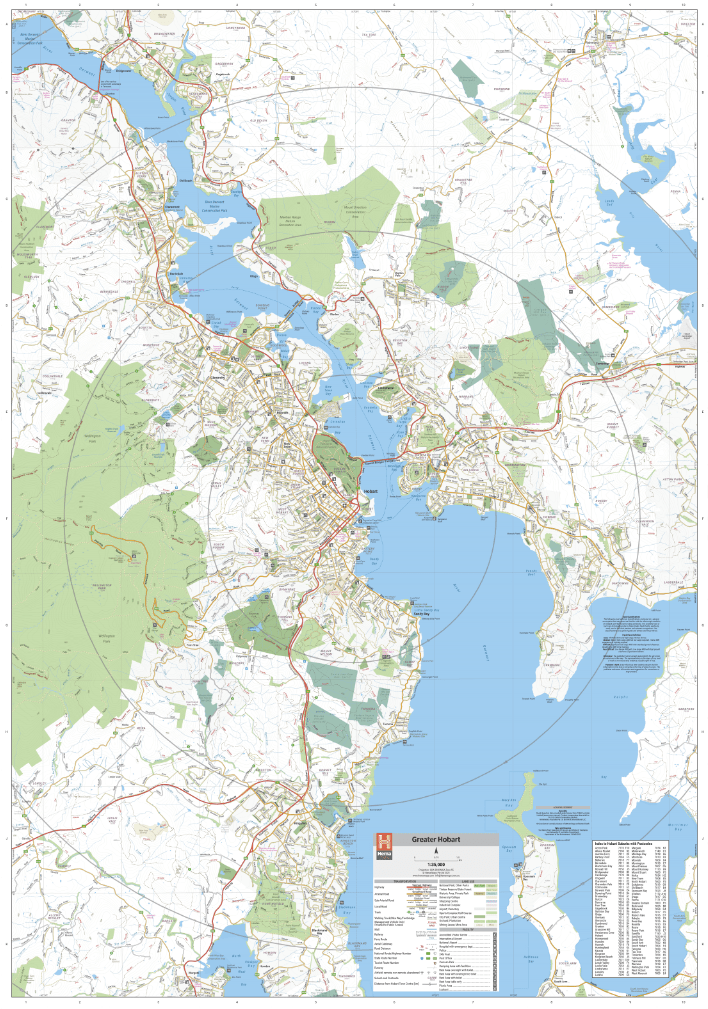 Hobart & Region Map (1st Edition)