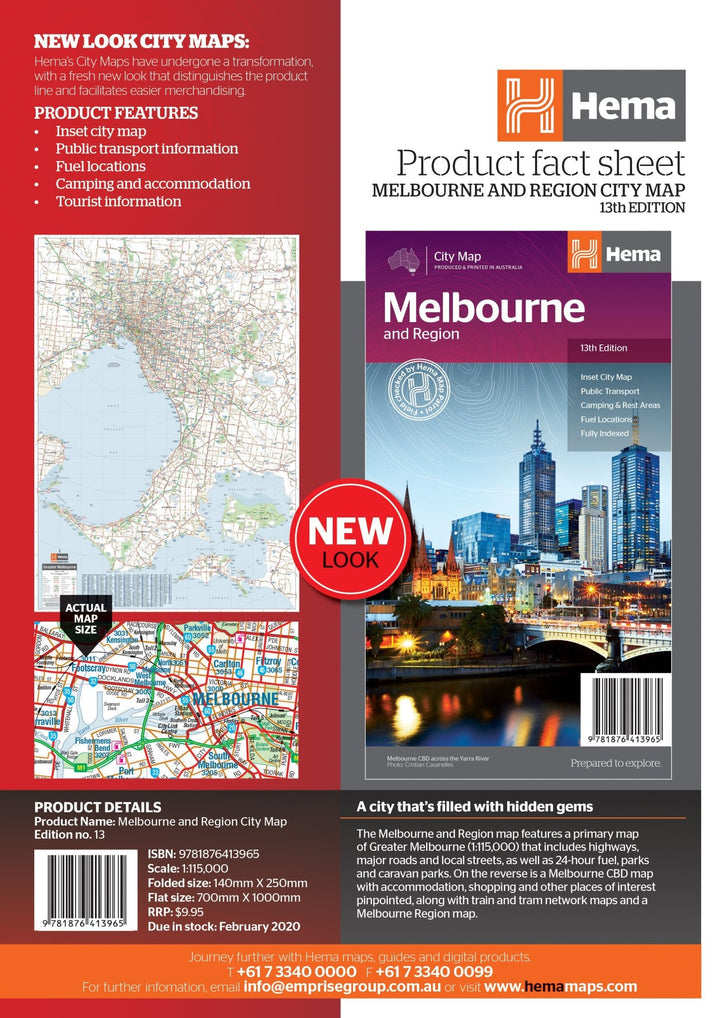 Melbourne & Region Map (13th Edition)