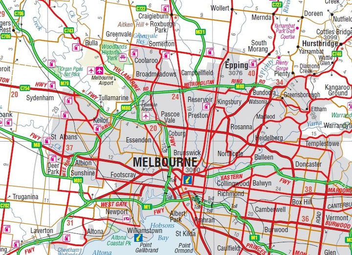 Melbourne & Region Map (13th Edition)