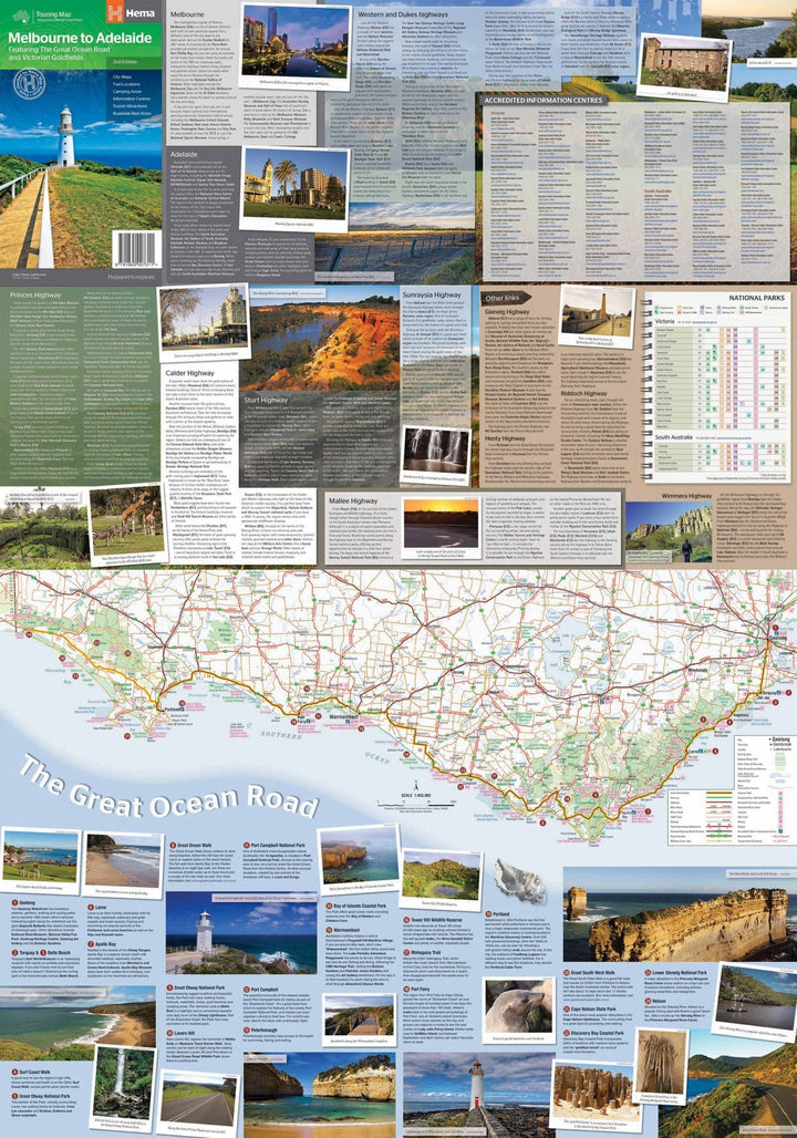 Melbourne To Adelaide Map (2nd Edition)