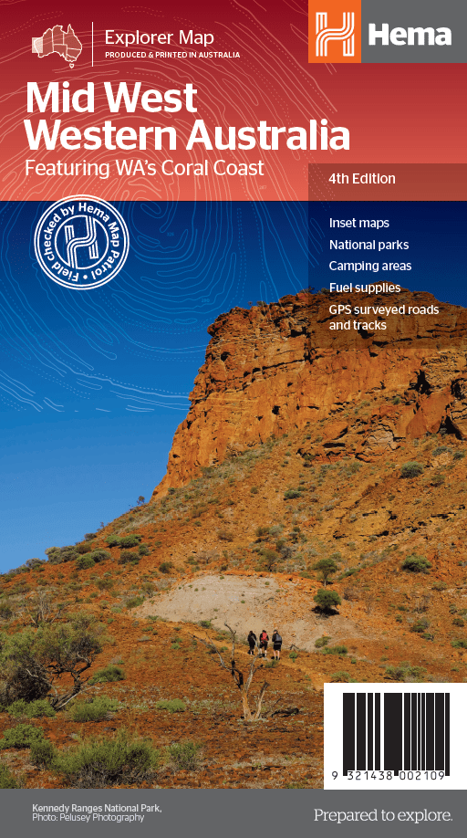 Mid West Western Australia Map (4th Edition)