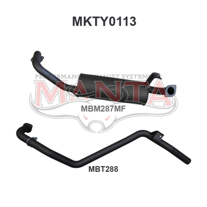 Manta - FZJ80 Landcruiser 2.5in off Extractors - (MKTY0113)