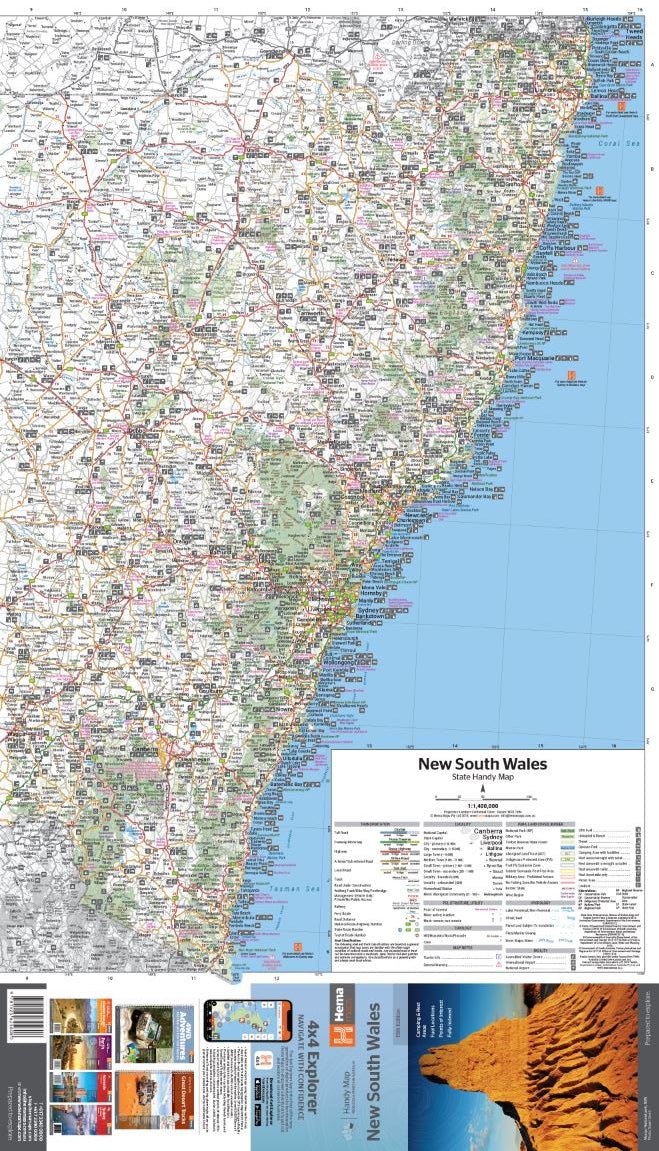 New South Wales Handy Map (15th Edition)