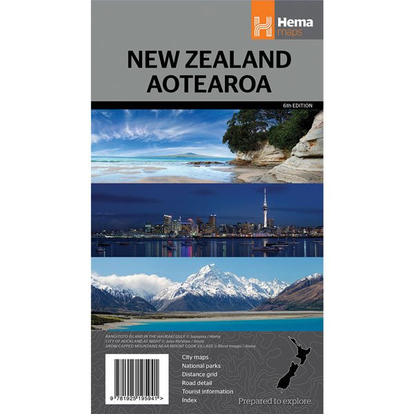 New Zealand Aotearoa Map (6th Edition)