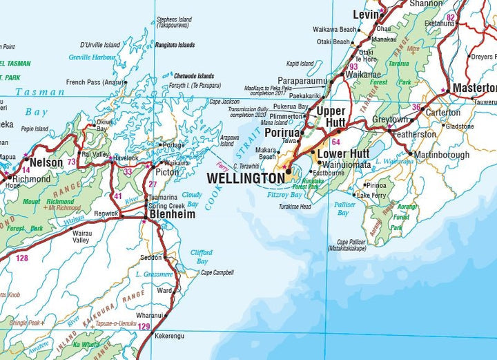 New Zealand Aotearoa Map (6th Edition)