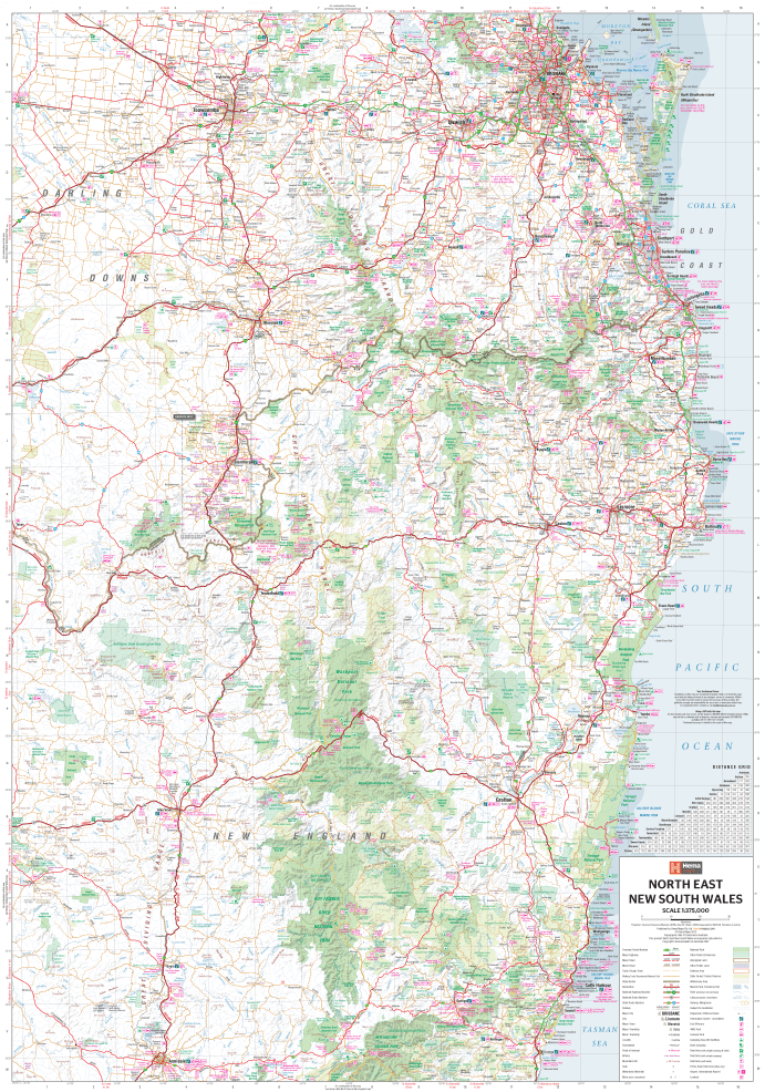 North East New South Wales Map (8th Edition)
