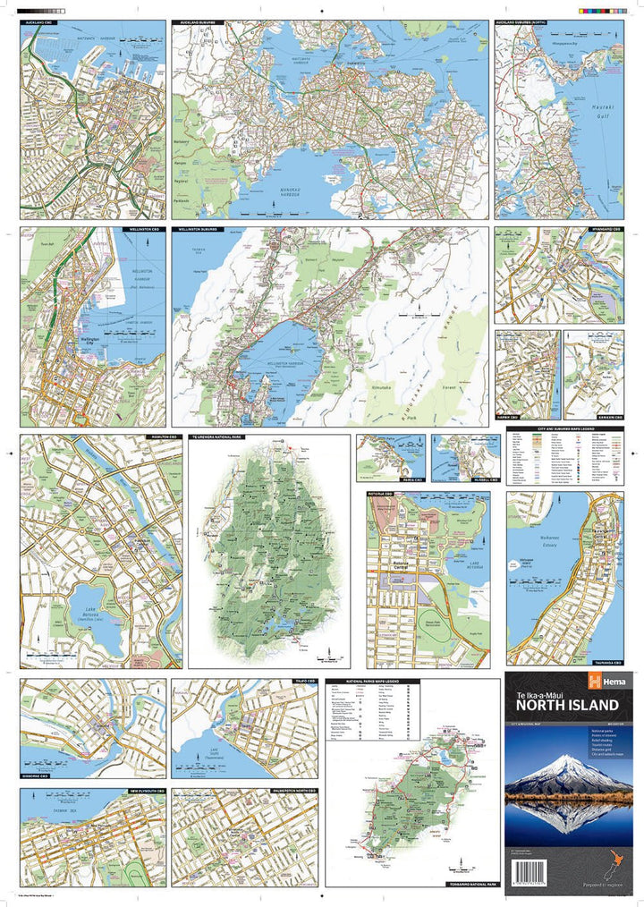 North Island New Zealand Map (8th Edition)