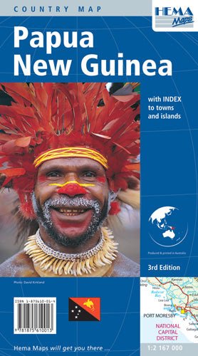 Papua New Guinea Map (3rd Edition)