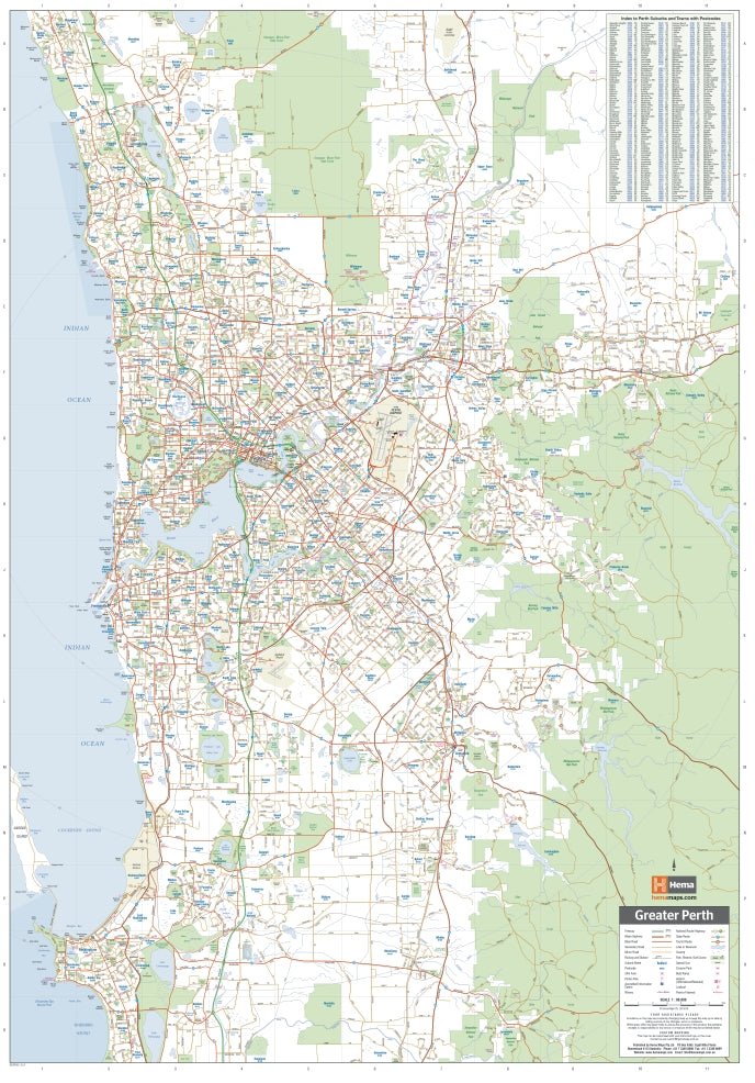 Perth & Region Map (12th Edition)