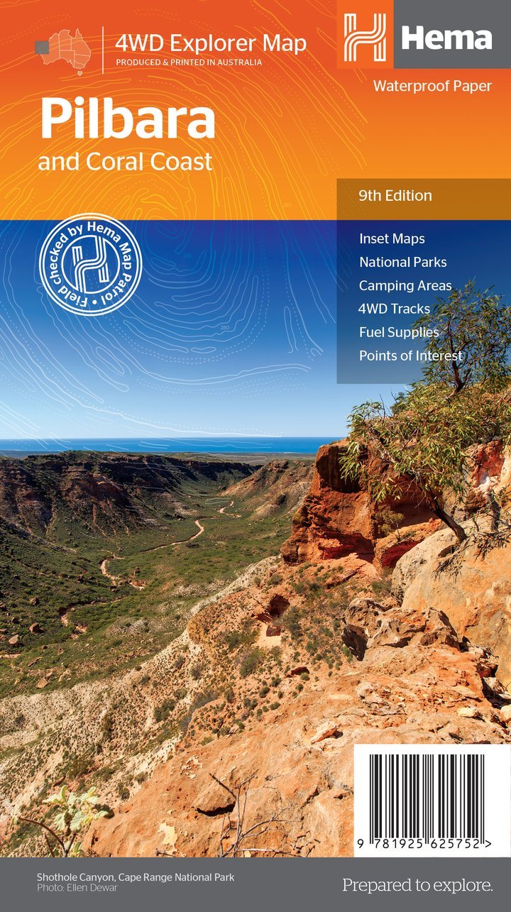 Pilbara & Coral Coast Map (9th Edition)