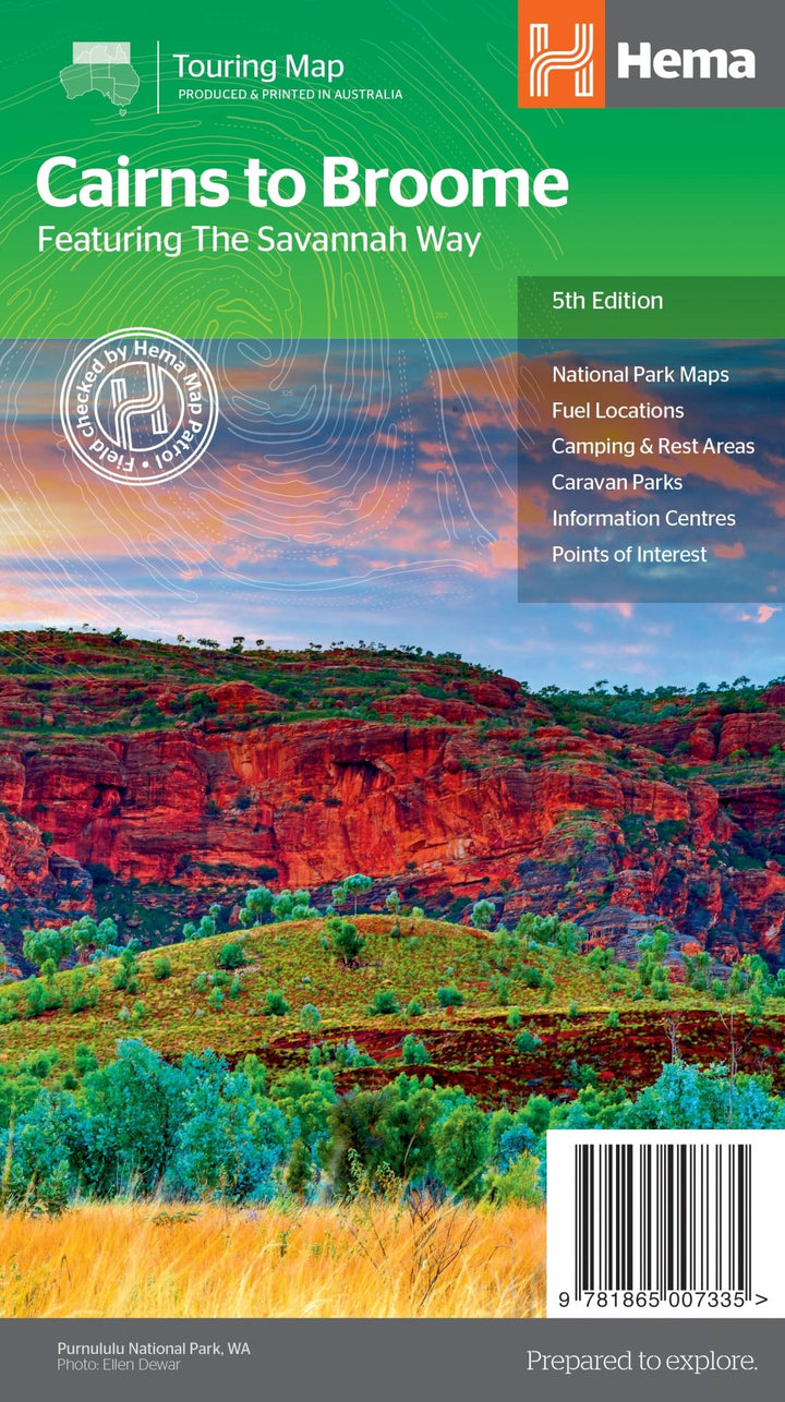 Savannah Way - Cairns To Broome Map (5th Edition)