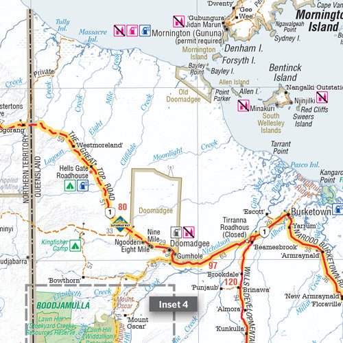 Savannah Way - Cairns To Broome Map (5th Edition)