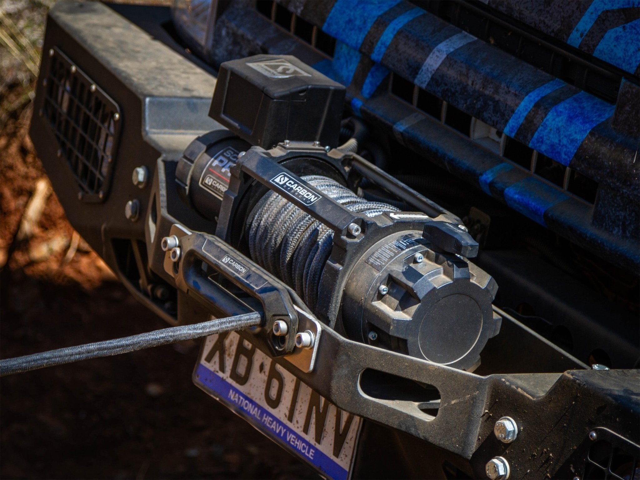 Carbon Scout Pro - 20000lb Extreme Duty Truck Winch - CW - XD20BLK 5