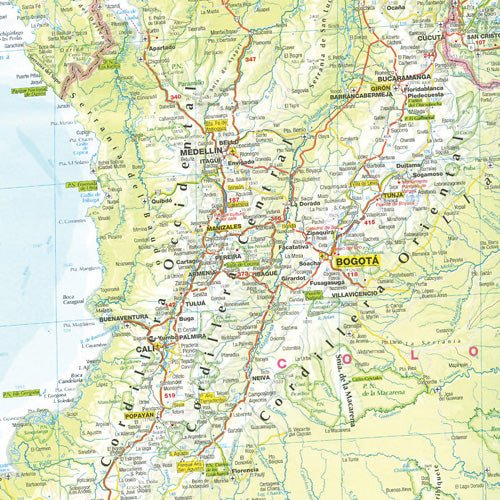 South America (North) Deluxe Map